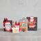 Hello Honey® Printed Recycled Paper House, Santa & Mug Shaped Gift Bag Set